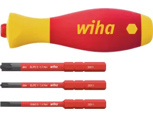 Wiha - rękojeść SoftFinish slimVario® electric wraz z zestawem bitów - 43449