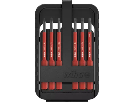 Wiha - zestaw bitów slimBit electric  T6; T7; T8; T9; T10; T15 - 43154