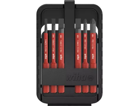 Wiha - zestaw bitów slimBit electric  2,5; 3,5; 5,5; 6,5; PZ1; PZ2 - 43157