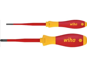 Wiha - zestaw wkrętaków SoftFinish electric slimFix płaskie, PlusMinus/Pozidriv, 2-cz. w opakowaniu blistrowym  - 36333