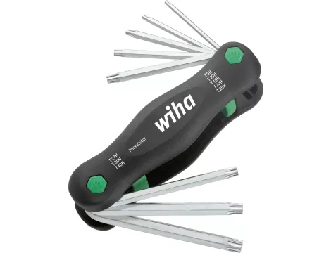 Wiha - narzędzie wielofunkcyjne PocketStar TORX® Tamper Resistant , 8-cz. wersja SB z wieszakiem dopasowanym do euro-otworu  - 25166