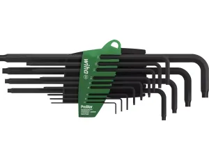 Wiha - zestawy kluczy trzpieniowych w uchwycie ProStar TORX® czerniony chemicznie w blistrze 13-cz.  - 24852