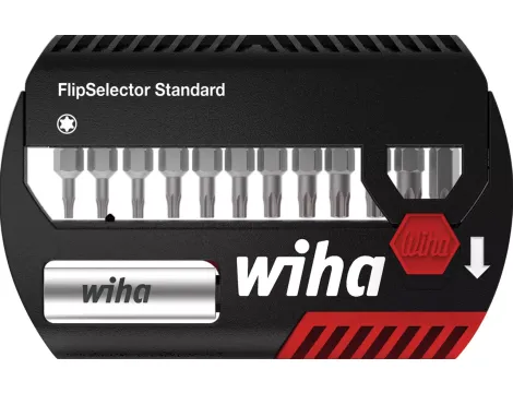 Wiha - zestaw bitów FlipSelector Standard 25 mm TORX® 13-cz. 1/4 z zaczepem na pasek w opakowaniu blistrowym  - 39056