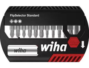 Wiha - zestaw bitów FlipSelector Standard 25 mm Phillips, Pozidriv, TORX® 13-cz. 1/4
