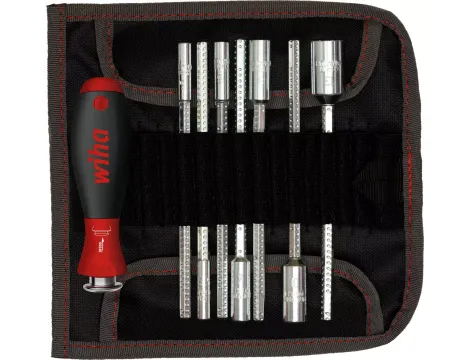 Wiha - wkrętak z trzonami wymiennymi zestaw SYSTEM 6 klucz nasadowy sześciokątny 8-cz.  - 27712