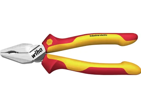 Wiha - Szczypce uniwersalne Industrial electric z DynamicJoint® i OptiGrip z bardzo dlugim ostrzem  180 mm - 33186