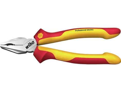 Wiha - Szczypce uniwersalne Professional electric z DynamicJoint® i OptiGrip z bardzo dlugim ostrzem w blistrze  200 mm - 27419