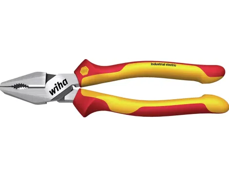 Wiha - wzmocnione Szczypce uniwersalne Industrial electric z funkcją DynamicJoint® i OptiGrip w blistrze  225 mm - 38856