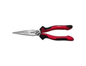 Wiha - Szczypce pólokrągłe Industrial z ostrzem prostym w blistrze  160 mm - 34309