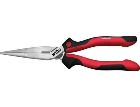 Wiha - Szczypce pólokrągłe Industrial z ostrzem prostym  200 mm - 32323