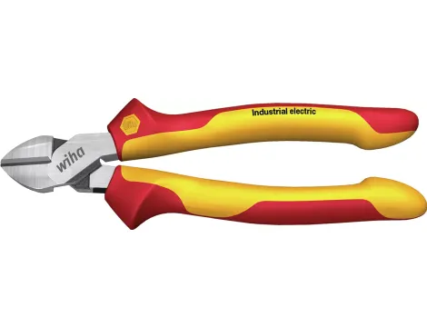 Wiha - wzmocnione Szczypce do cięcia bocznego Industrial electric z DynamicJoint®  160 mm - 43336