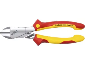 Wiha - wzmocnione Szczypce do cięcia bocznego Professional electric z DynamicJoint® ze sprężyną rozwierającą z możliwością włączania i wyłączania  180 mm - 41274