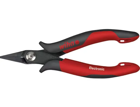 Wiha - Szczypce spiczaste Electronic wąska, krótka glówka prosty ksztalt  135 mm - 26801