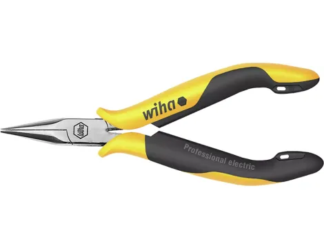 Wiha - Szczypce pólokrągłe Professional ESD prosty ksztalt  145 mm - 27905
