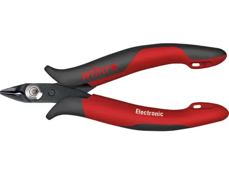 Wiha - Szczypce do cięcia bocznego Electronic bardzo wąska, ostro zakończona glówka bez uskoku  118 mm - 27388