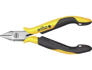 Wiha - Szczypce Professional ESD do cięcia bocznego szeroka, ostro zakończona glówka z uskokiem  115 mm - 26816