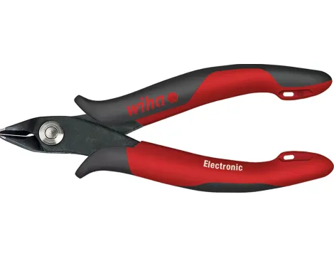 Wiha - Szczypce do cięcia bocznego Electronic szeroka, ostro zakończona glówka z małym uskokiem  138 mm - 26815