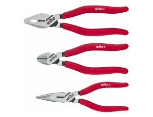 Wiha - zestaw szczypiec Classic Szczypce uniwersalne, Szczypce pólokrągłe, Szczypce do cięcia bocznego 3-cz.  - 26850