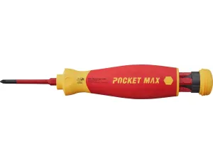 Wiha - Wkrętak z magazynkiem bitów PocketMax® electricmieszany z 4 bitami slimbity - 45296