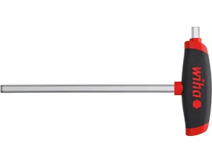Wiha - Klucz trzpieniowe z rękojeścią T ComfortGrip, sześciokątny MagicRing® z trzonem bocznym, chromowany matowo 4,0 x 150 mm  - 45441