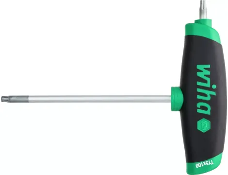 Wiha - Klucz trzpieniowe z rękojeścią T ComfortGrip, TORX® z trzonem bocznym chromowany matowo T40 x 150 mm  - 45452