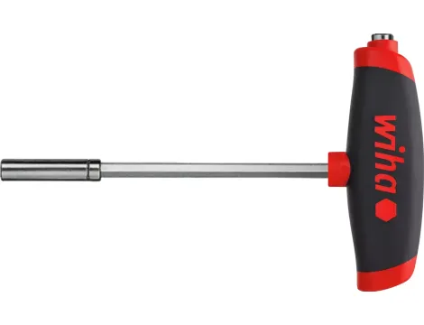 Wiha - Klucz trzpieniowy z rękojeścią T ComfortGrip i dwoma uchwytami bita, 1/4" magnetyczny  - 45453