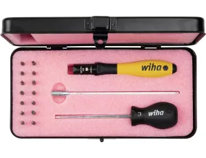 Wiha -  Zestaw Wkrętak dynamometryczny TorqueVario®-S Micro ESD - 45690