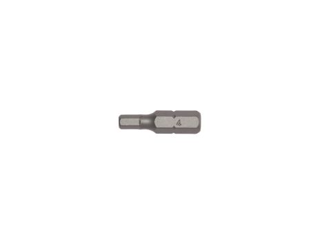 TengTools - Grot do gniazd 6-kątnych 4 mm HEx długość 25 mm - HEX2500403