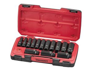 TengTools - 18-elementowy zestaw nasadek udarowych calowych z chwytem 1/2