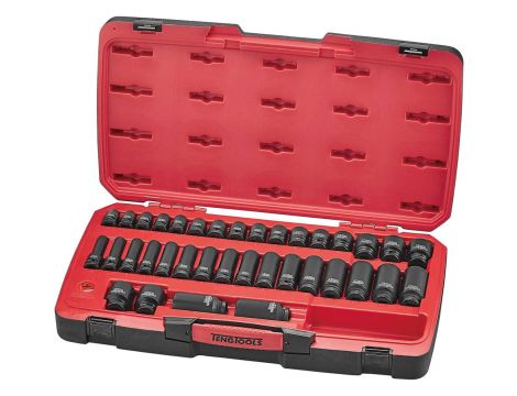 TengTools - 40-elementowy zestaw nasadek udarowych z chwytem 1/2" T9240 - T9240
