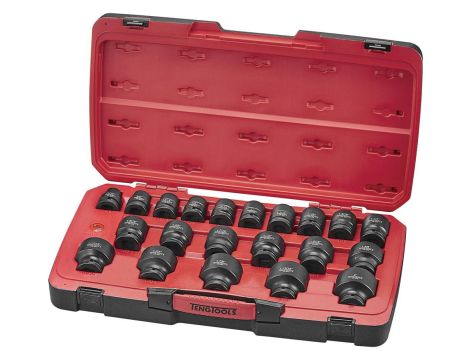 TengTools - 23-elementowy zestaw nasadek udarowych calowych z chwytem 3/4" T9423AF - T9423AF