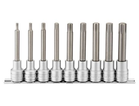 TengTools - 9-elementowy zestaw nasadek trzpieniowych długich Ribe M1209 - M1209