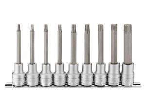 TengTools - 9-elementowy zestaw nasadek trzpieniowych długich do gniazd typu Torx M1209TX - M1209TX
