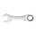 TengTools - Krótki klucz płasko-oczkowy z grzechotką 19 mm - 6005M19RS