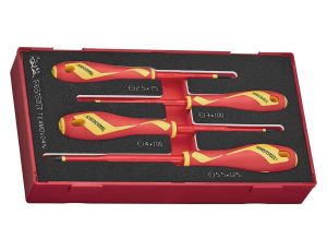 TengTools - Zestaw wkrętaków płaskich VDE 1000V TEAMDV04N - TEAMDV04N