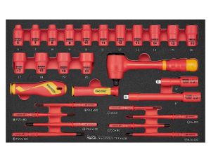 TengTools - Zestaw narzędzi nasadowych i wkrętaków VDE 1000V TEFXV28 - TEFXV28