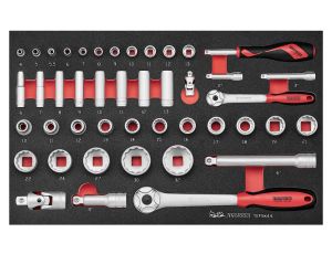 TengTools - 44-elementowy zestaw narzędzi nasadowych TEFSK44 - TEFSK44