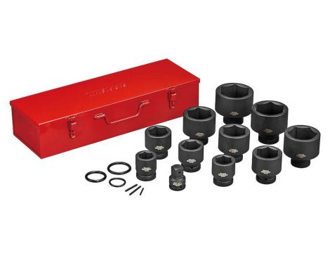TengTools - 17-elementowy zestaw nasadek udarowych 6-kątnych 1"Teng Tools 9117 - 9117