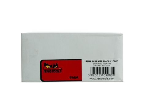TengTools - Ostrze zapasowe do noży 9 mm (100 szt.) - 710A-100