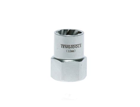 TengTools - Sześciokątne nasadki odkręcające z chwytem kwadratowym 3/8" 12 mm - ST38312