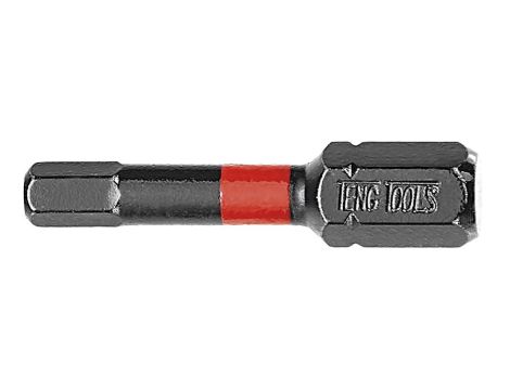 TengTools - Grot udarowy 1/4" HEX4 30 mm (5 szt.) - HEXP3000405