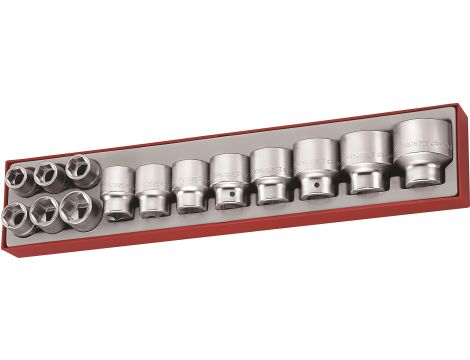 TengTools - 14-elementowy zestaw nasadek z chwytem kwadratowym 3/4". TTX3414 - TTX3414