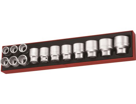 TengTools - 14-elementowy zestaw nasadek calowych z chwytem kwadratowym 3/4" TTX34AF - TTX34AF