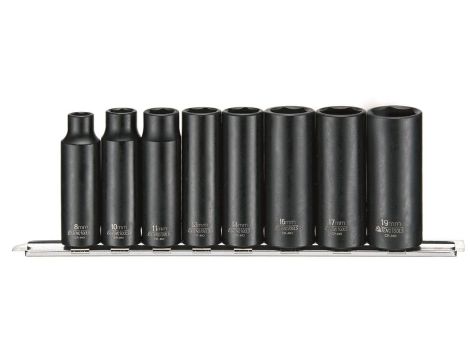 TengTools - Nasadki udarowe długie w zestawie z chwytem 3/8" 9386 - 9386
