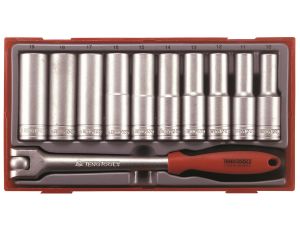 TengTools - Zestaw nasadek z pokrętłem przegubowym 1/2