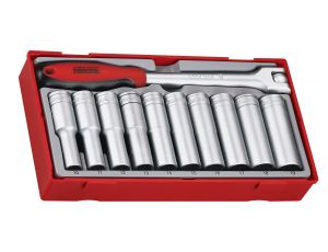 TengTools - Zestaw nasadek z pokrętłem przegubowym 1/2