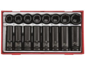 TengTools - 20-elementowy zestaw nasadek maszynowych z chwytem kwadratowym 1/2