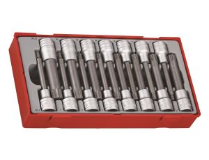 TengTools - 15-elementowy zestaw nasadek trzpieniowych typu Ribe i XZN, z chwytem kwadratowym 1/2