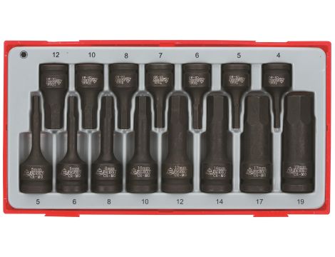 TengTools - 15-elementowy zestaw nasadek maszynowych trzpieniowych sześciokątnych TT9015HX - TT9015HX - 2