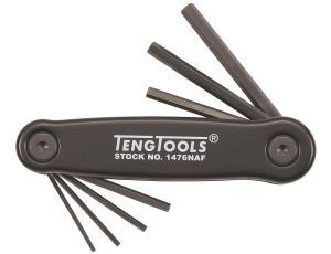TengTools - Klucze trzpieniowe sześciokątne calowe w zestawie 1476NAF - 1476NAF